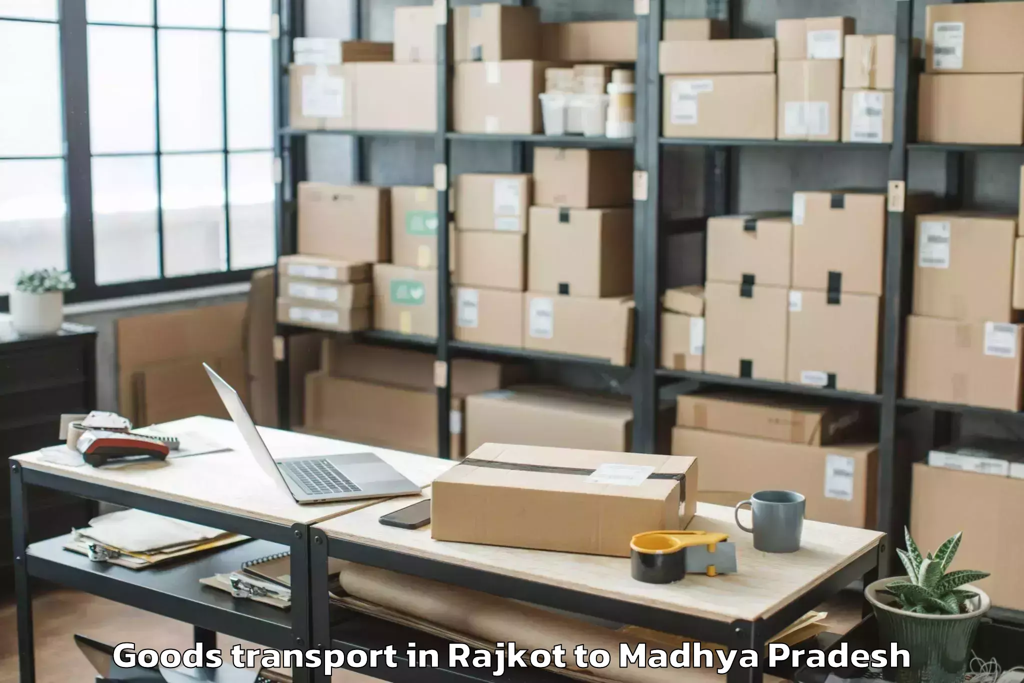 Quality Rajkot to Tonk Khurd Goods Transport